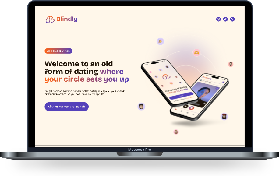 Blindly Landing landing page