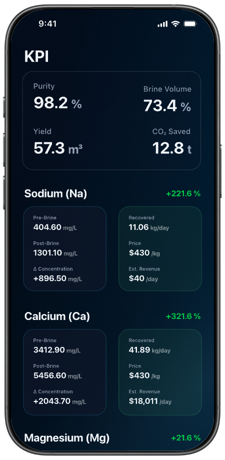 BluCore Minerals mockup