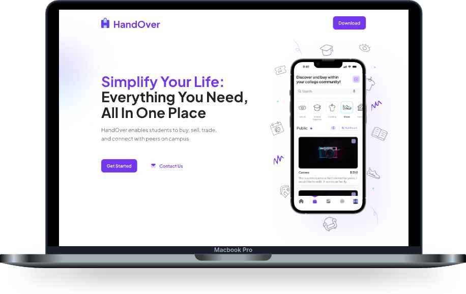 HandOver Landing landing page